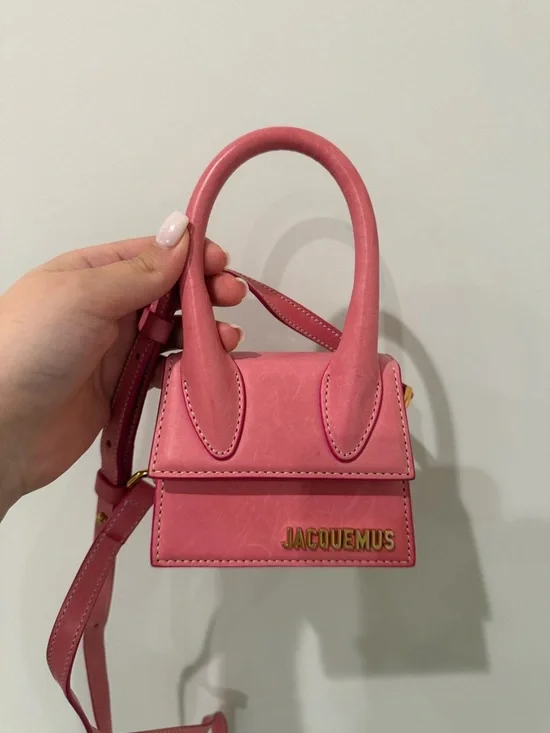 Jacquemus Rose Pink Le Chiquito Mini Top-Handle Bag - Picture 1 of 3